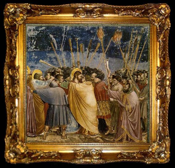 framed  GIOTTO di Bondone The Arrest of Christ, ta009-2